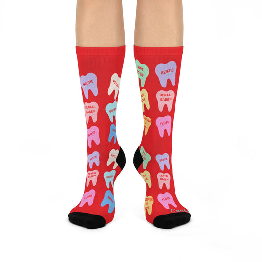 Valentines Day Cushioned Crew Socks