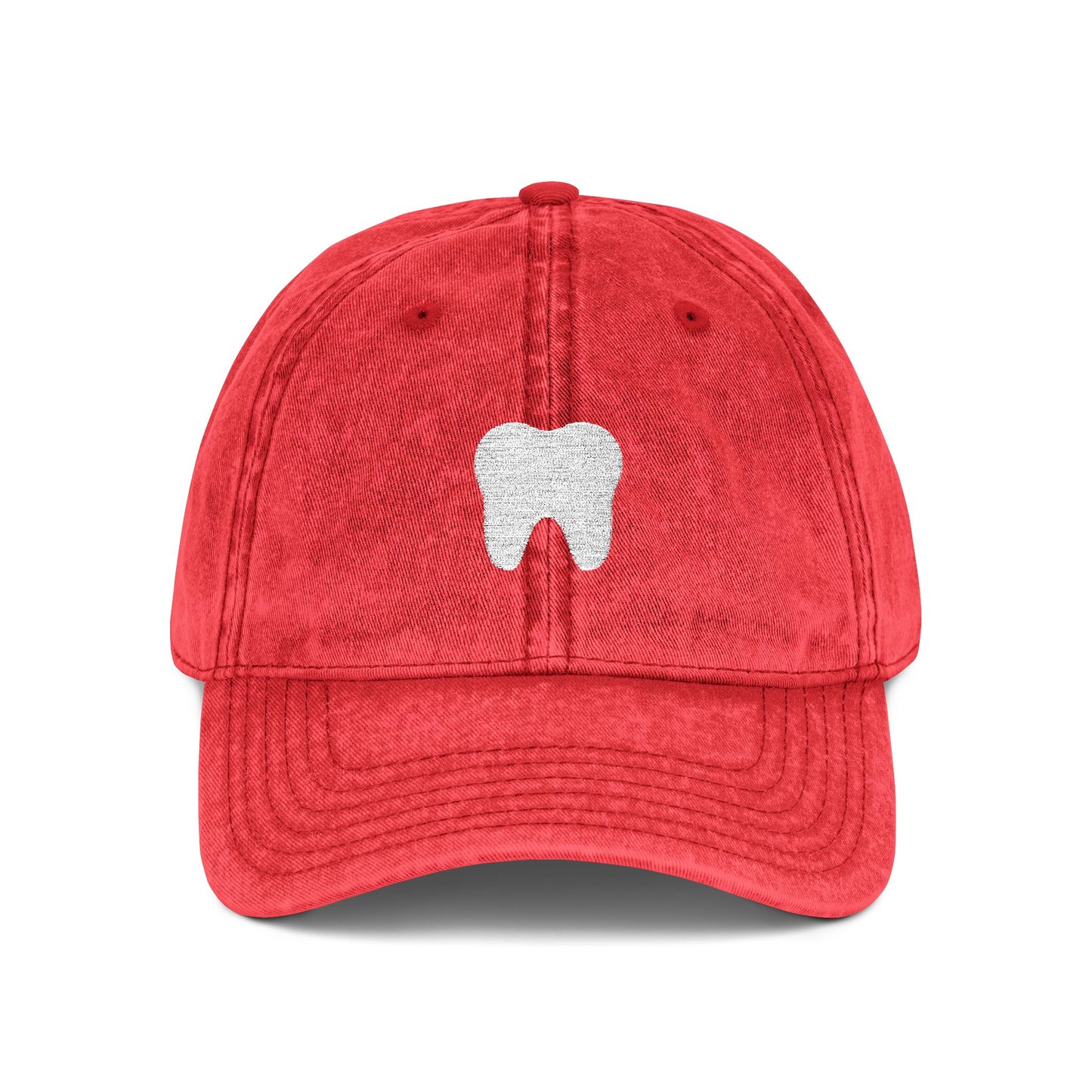Embroidered Tooth Vintage Cap