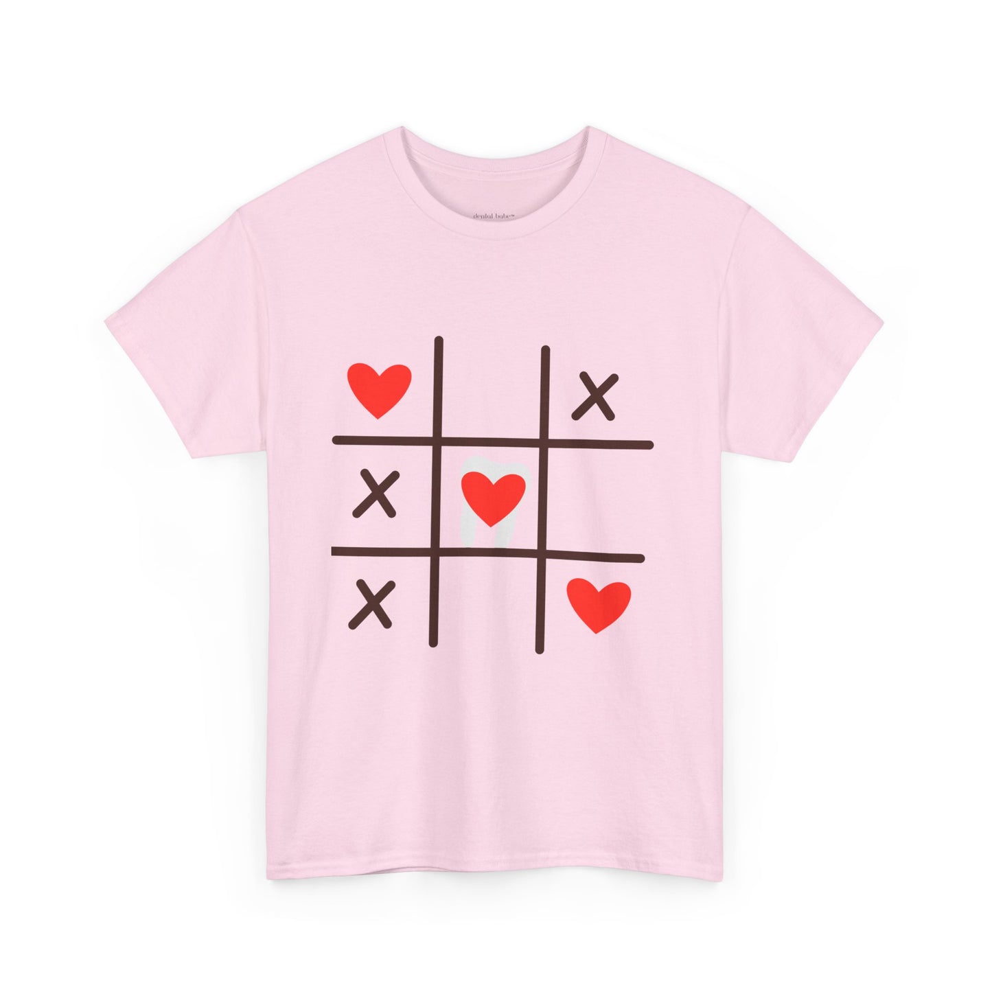 Tic Tac Love Graphic Tee — Heart Tic-Tac-Toe Valentine T-Shirt