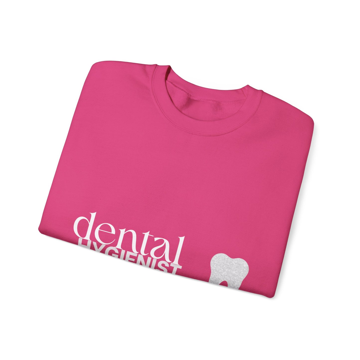 Hygienist Crewneck Sweatshirt — Tooth Icon Dental Hygienist Gift