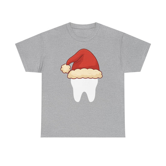 Santa Hat Tee — Cute Minimal Christmas T‑Shirt