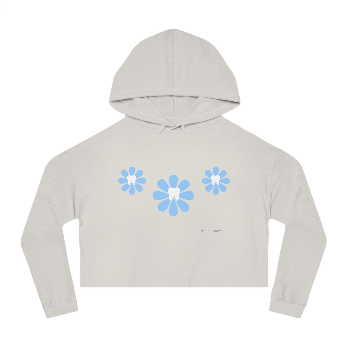 Women’s Cropped Hooded Dental Babe Sweatshirt-