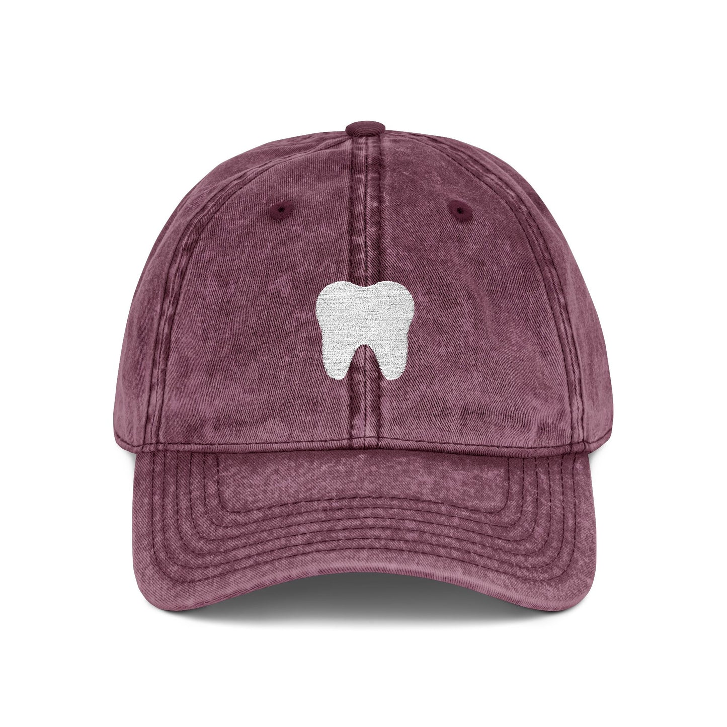 Embroidered Tooth Vintage Cap