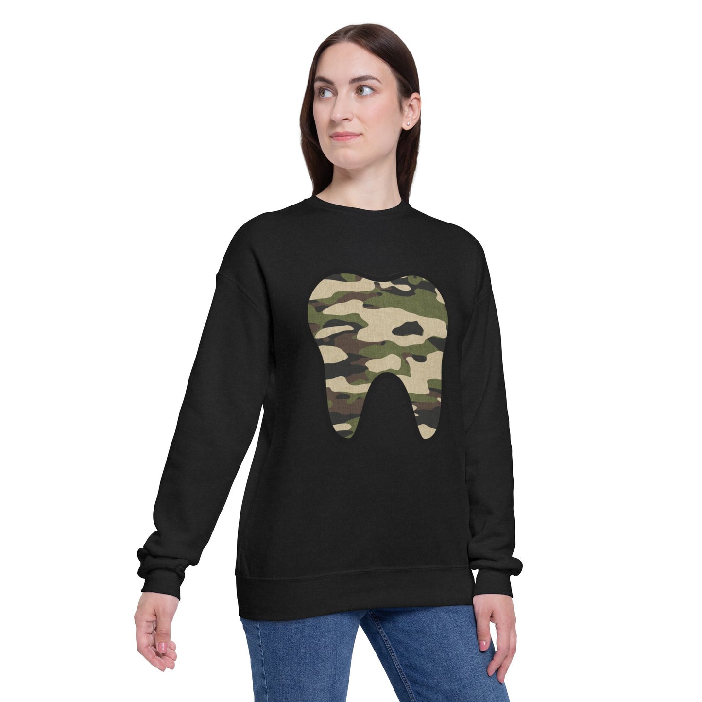 Camo Drop Shoulder Sweatshirt