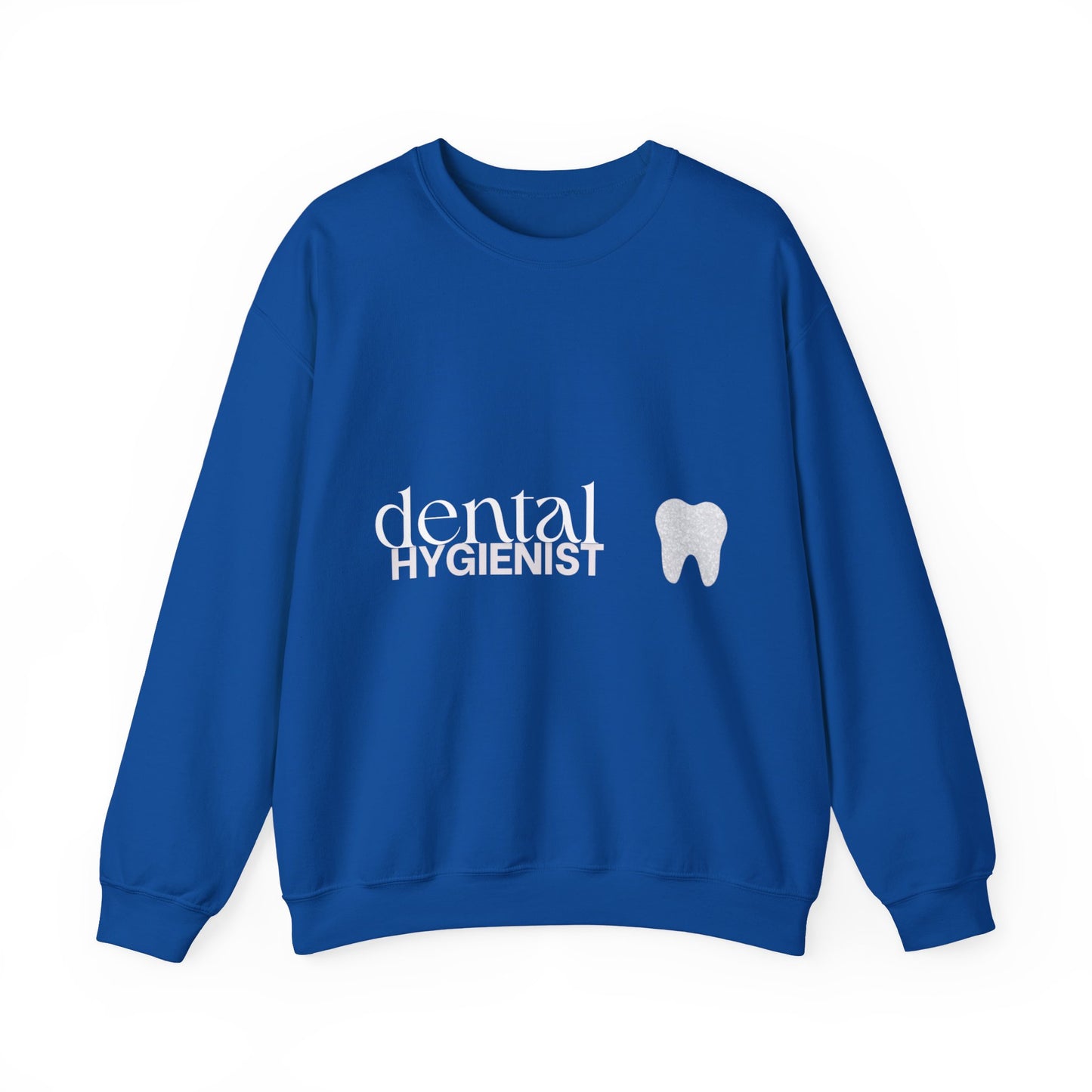 Hygienist Crewneck Sweatshirt — Tooth Icon Dental Hygienist Gift
