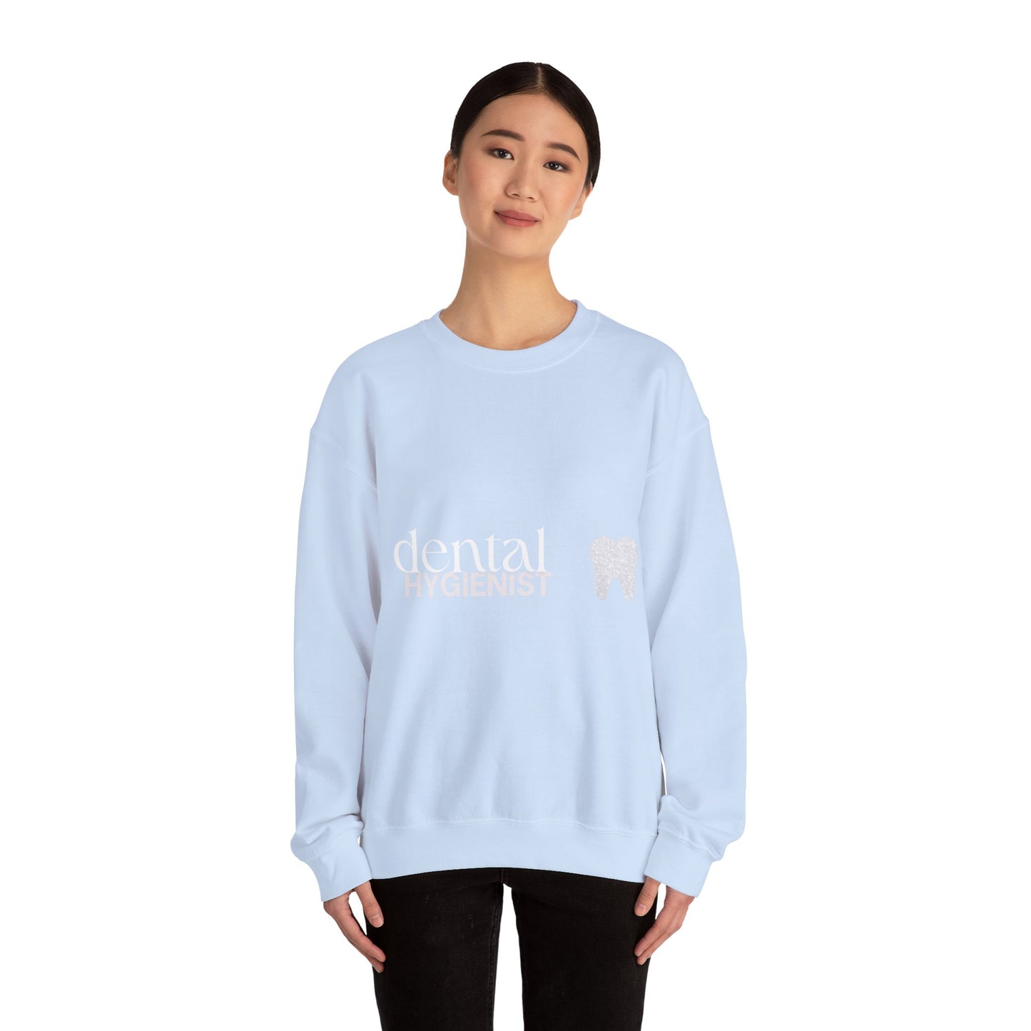 Hygienist Crewneck Sweatshirt — Tooth Icon Dental Hygienist Gift