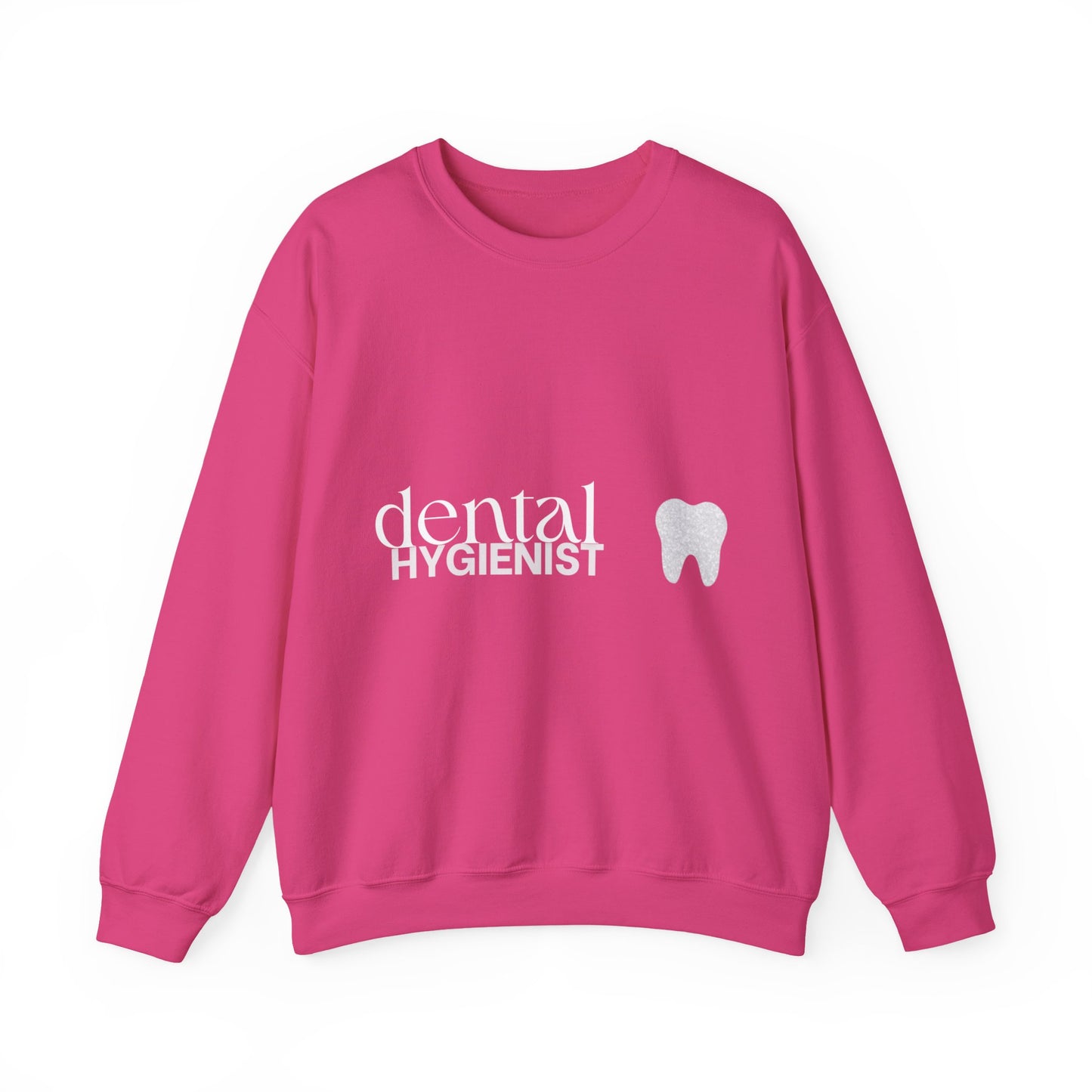 Hygienist Crewneck Sweatshirt — Tooth Icon Dental Hygienist Gift