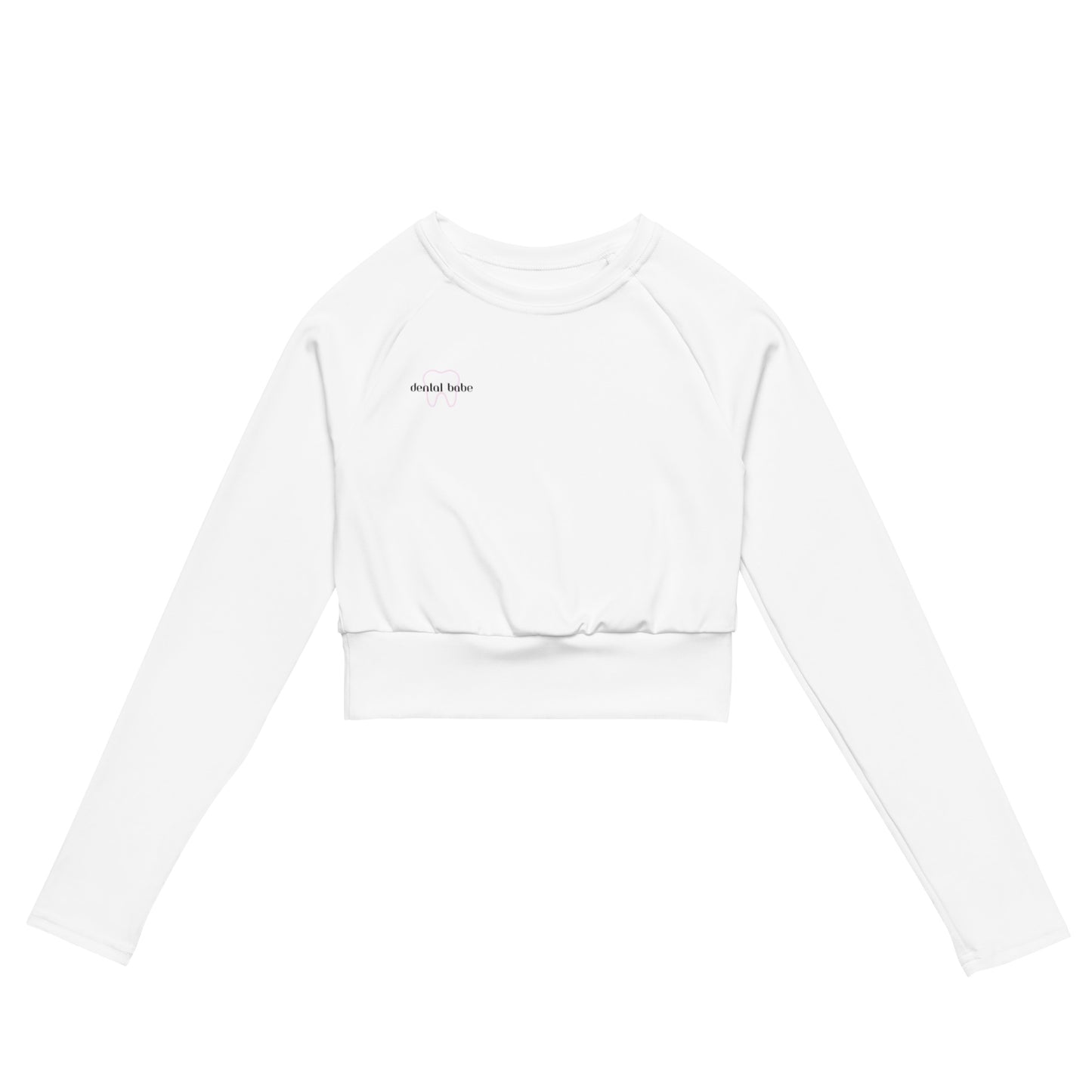 Recycled long-sleeve crop top